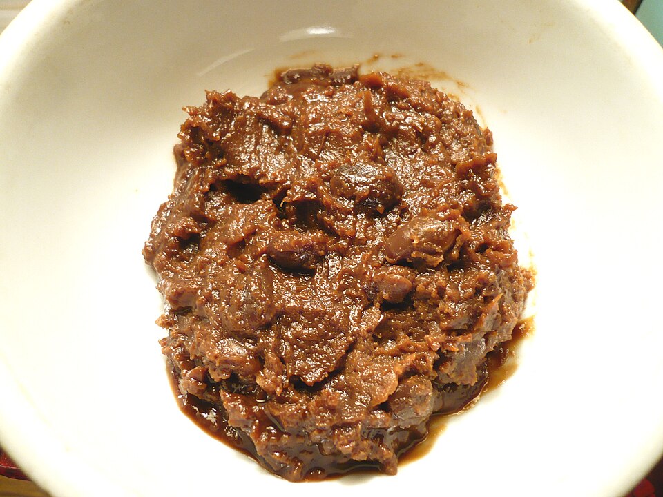 Korean doenjang soybean paste with visible beans