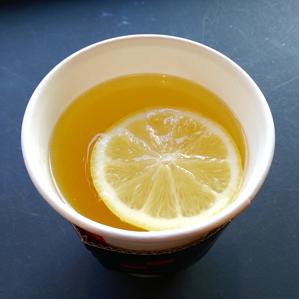 Korean yuja citron tea with citrus slices